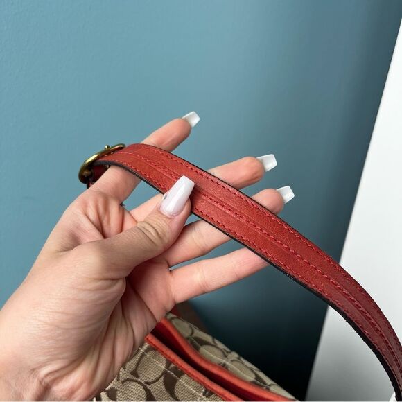 COACH Signature Y2K Hampton SoHo Bucket Hobo Shoulder Baguette 40896 - Picture 5 of 10